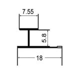 Wall Panel Aluminum Alloy Fitting 502 I shaped line - Image 2