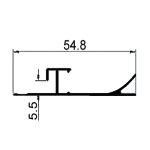 Wall Panel Aluminum Alloy Fitting 506 light strip skirting - Image 2