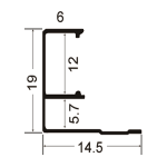Wall Panel Aluminum Alloy Fitting 513 Light strip closing line - Image 2