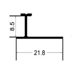 Wall Panel Aluminum Alloy Fitting 802 I shaped line - Image 2