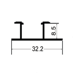 Wall Panel Aluminum Alloy Fitting 803 Light strip duplex line - Image 2