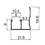 Wall Panel Aluminum Alloy Fitting 813 Light strip closing line - Image 2