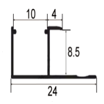 Wall Panel Aluminum Alloy Fitting 818 Side light strip - Image 2