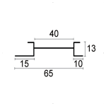 Wall Panel Aluminum Alloy Fitting G8940 Waist line - Image 2