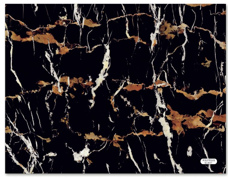 KL00037 Marble PVC black KL00037