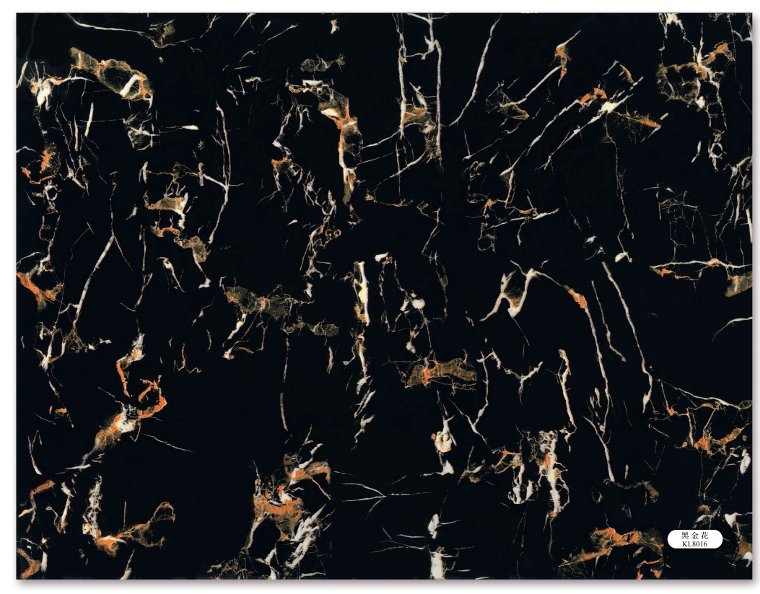 KL8016 Marble PVC black KL8016
