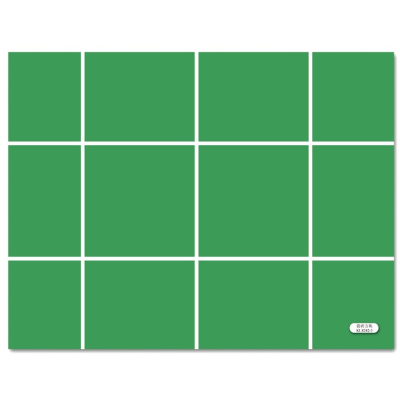 PVC Plain Mosaic and Brick Tiles green KL8242-3