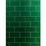 Αδιάβροχo Πάνελ Baths green brick