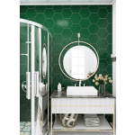 Αδιάβροχo Πάνελ Baths green hexagon - Image 2