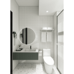 Αδιάβροχo Πάνελ Baths white check - Image 2